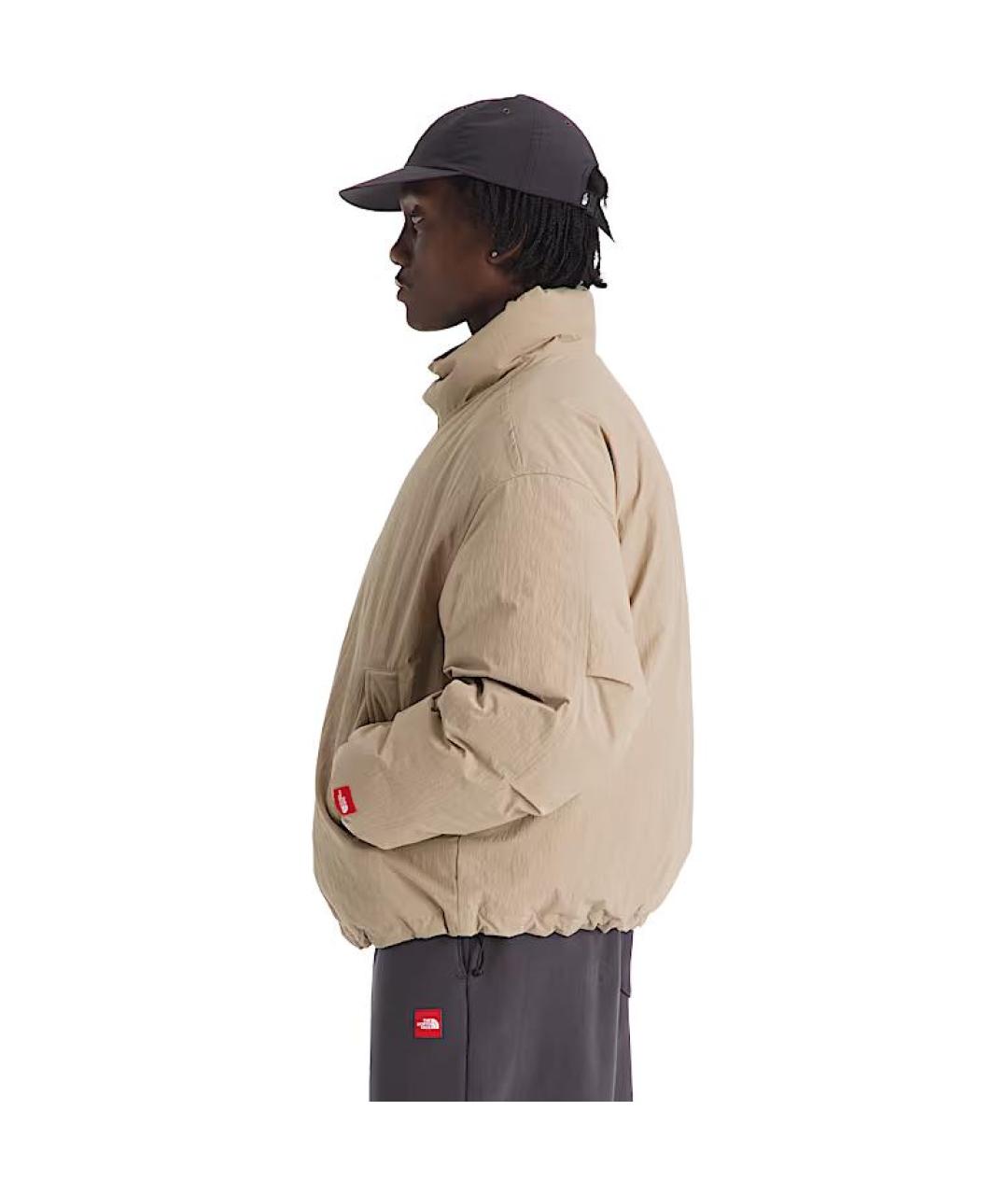 THE NORTH FACE Бежевый полиамидовый пуховик, фото 6