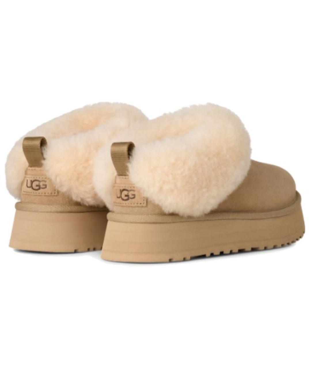 UGG AUSTRALIA Бежевые замшевые ботинки, фото 4