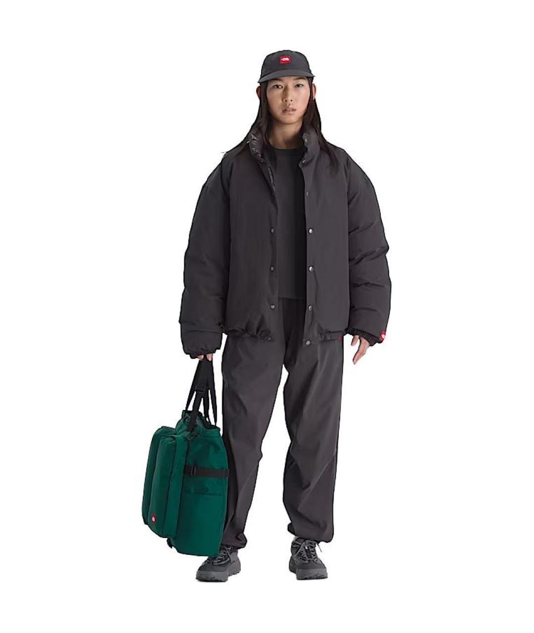 THE NORTH FACE Черный полиамидовый пуховик, фото 2