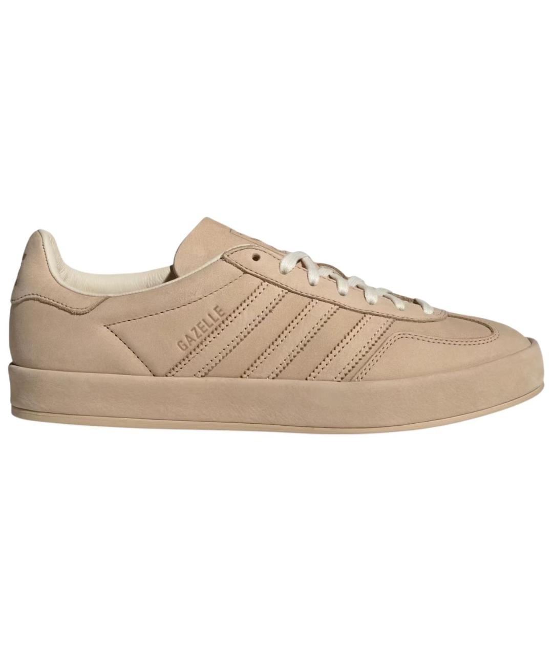 ADIDAS Бежевые кожаные кеды, фото 1