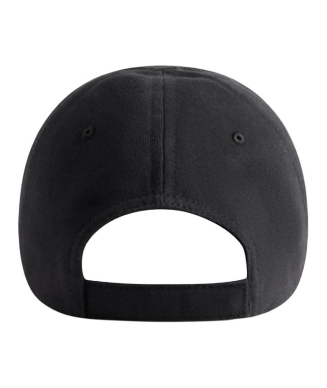 BALENCIAGA Черная хлопковая кепка, фото 3