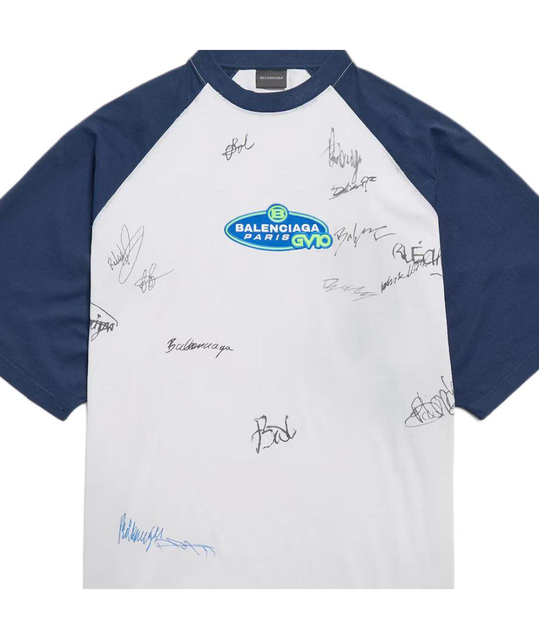 BALENCIAGA Белая хлопковая футболка, фото 7