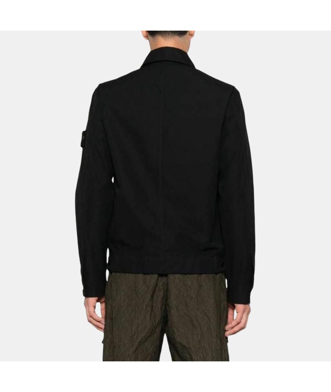 STONE ISLAND Черная полиамидовая куртка, фото 3