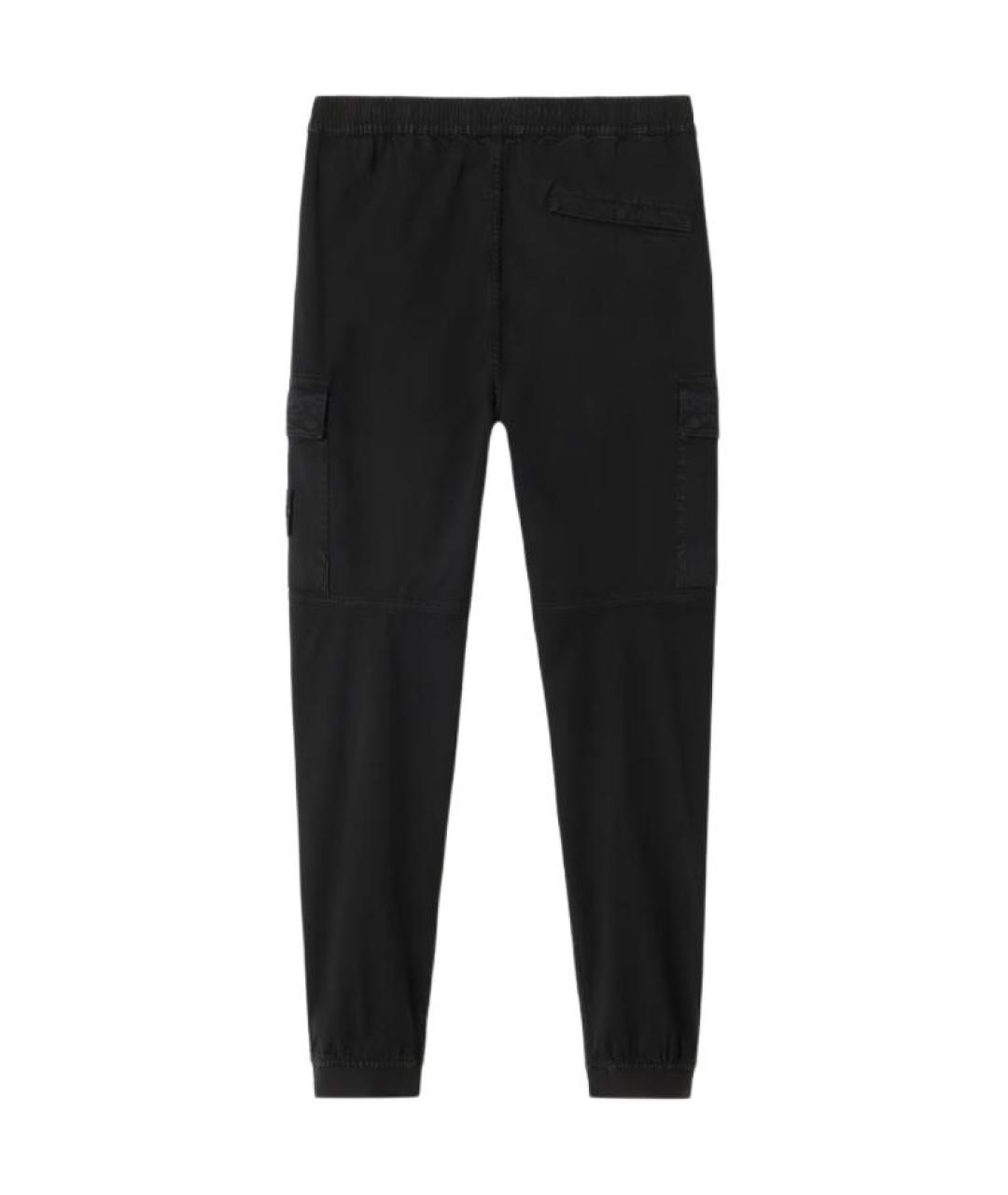 STONE ISLAND Черные брюки чинос, фото 2