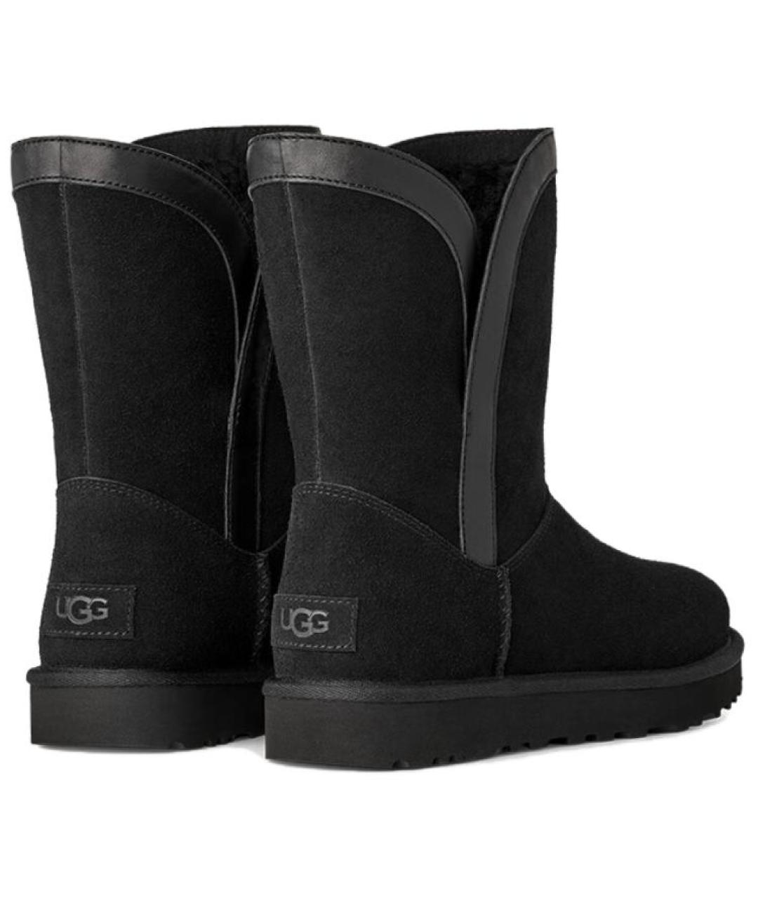 UGG AUSTRALIA Черные замшевые ботинки, фото 5