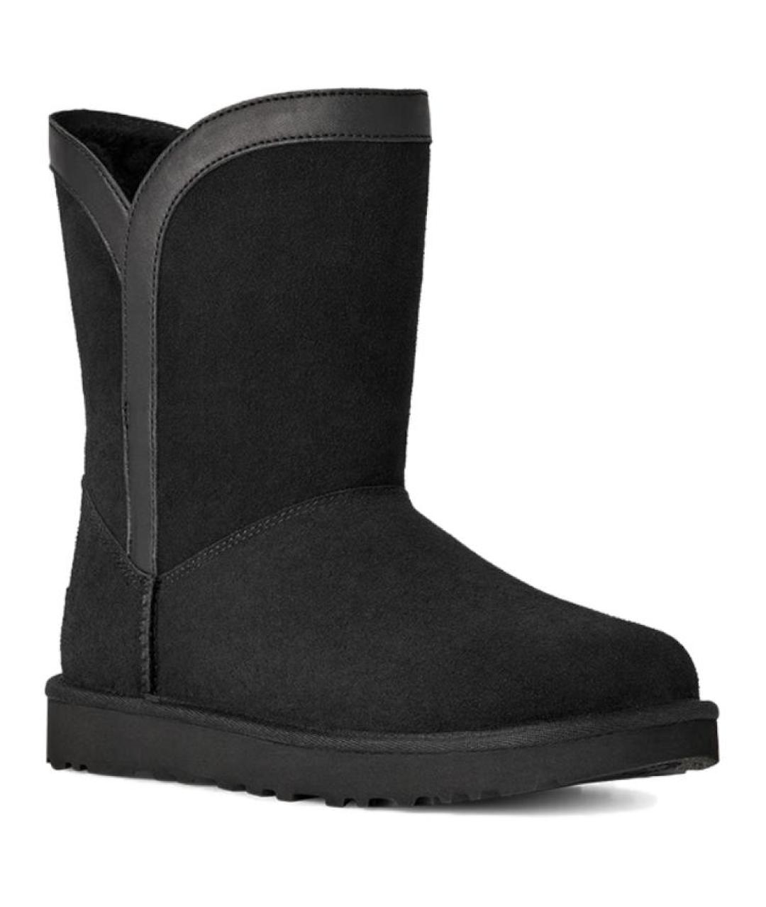 UGG AUSTRALIA Черные замшевые ботинки, фото 4