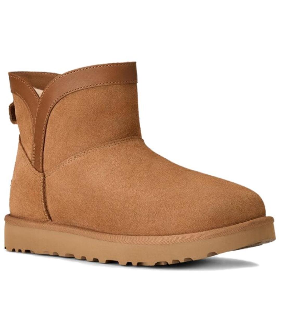 UGG AUSTRALIA Коричневые замшевые ботинки, фото 4