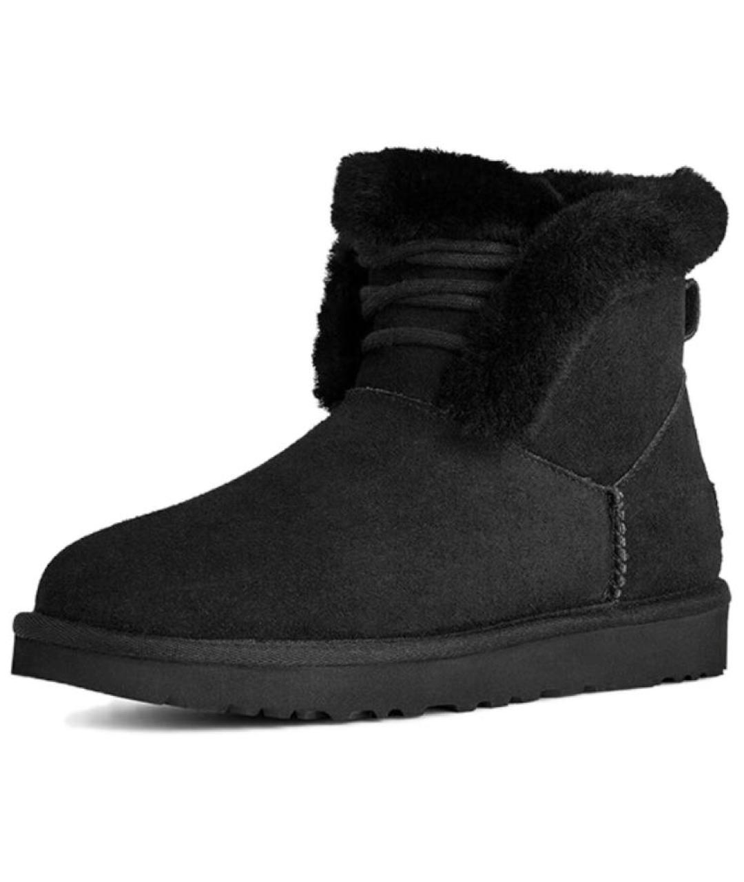 UGG AUSTRALIA Черные замшевые ботинки, фото 3