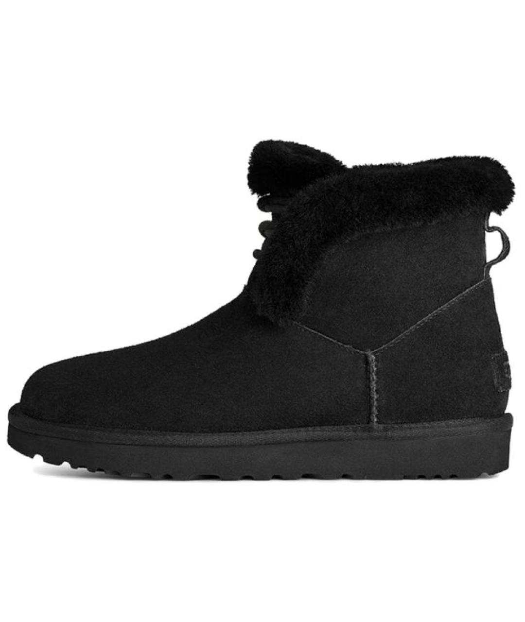 UGG AUSTRALIA Черные замшевые ботинки, фото 2