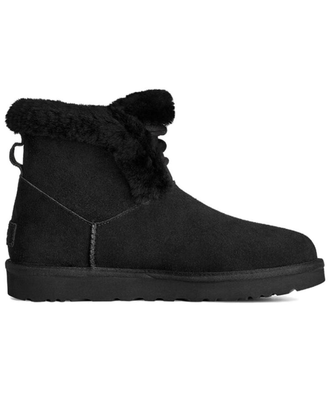 UGG AUSTRALIA Черные замшевые ботинки, фото 1