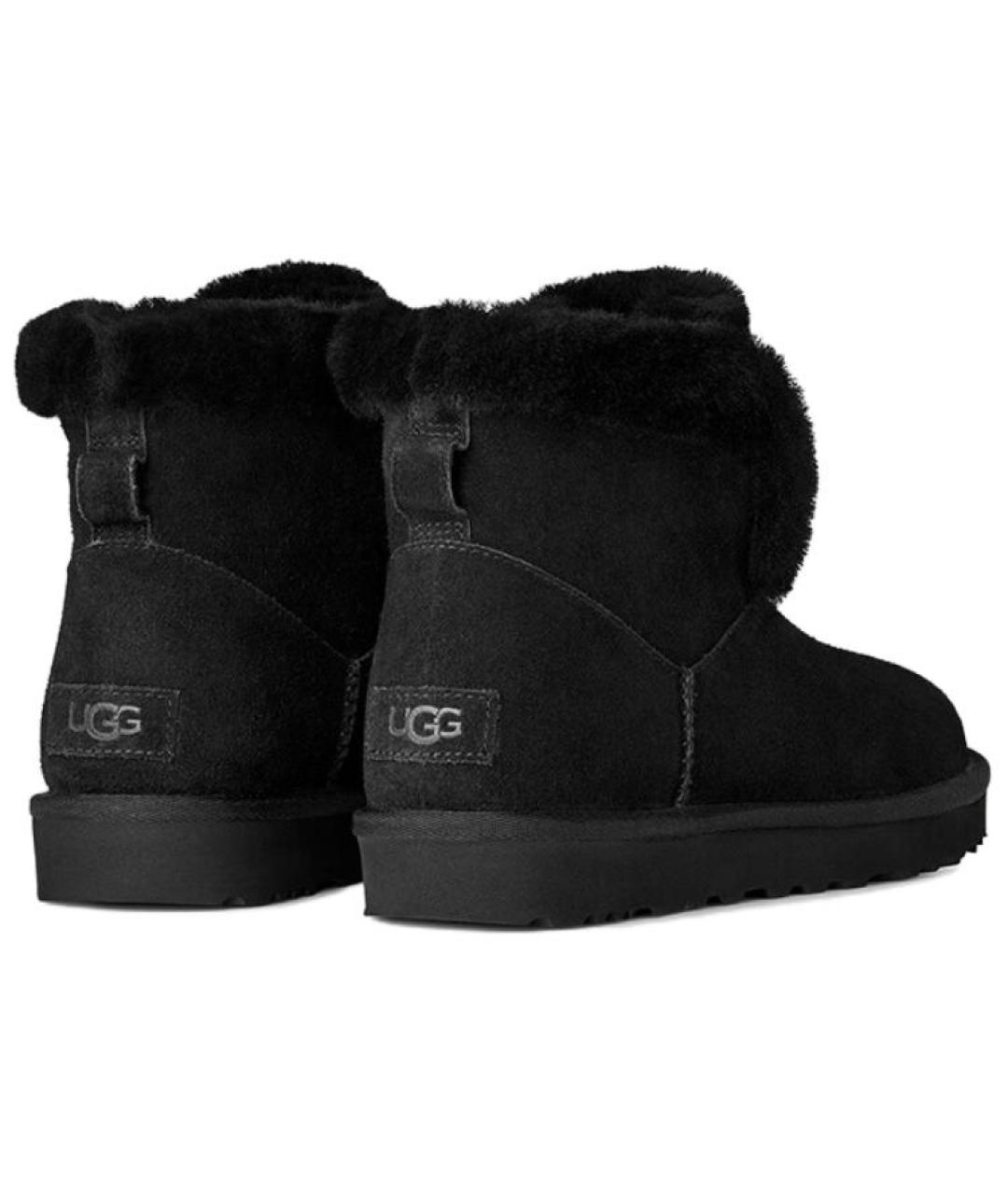UGG AUSTRALIA Черные замшевые ботинки, фото 5
