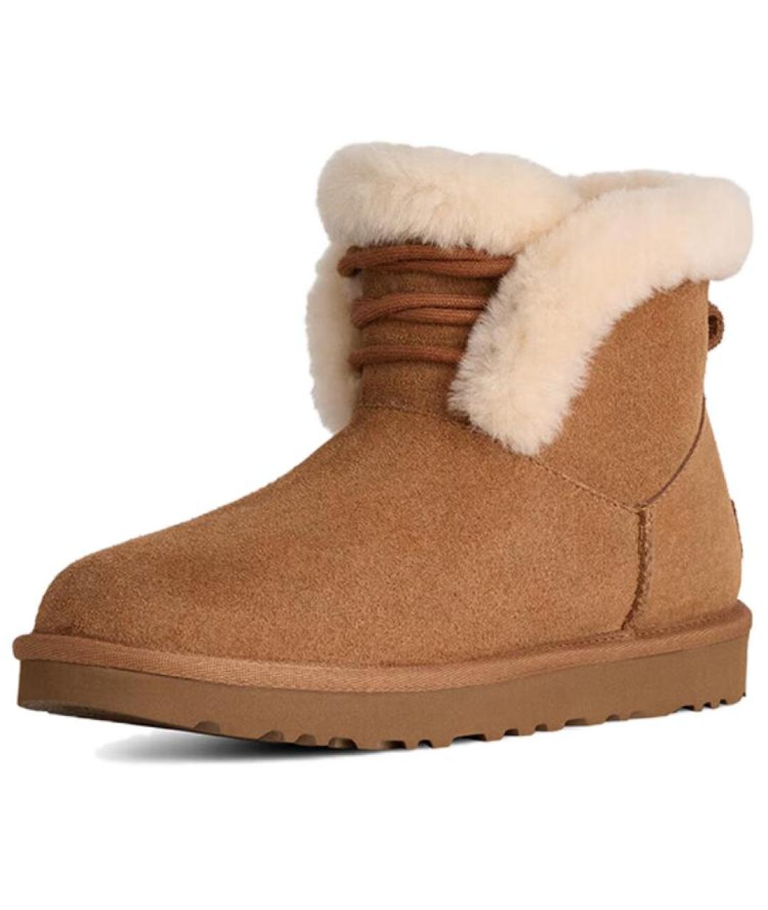 UGG AUSTRALIA Коричневые замшевые ботинки, фото 3
