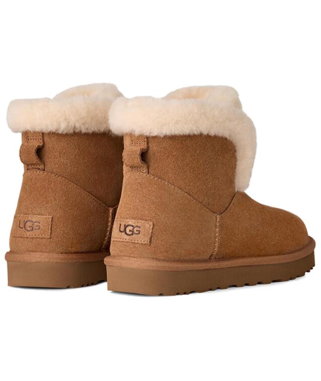 UGG AUSTRALIA Коричневые замшевые ботинки, фото 5
