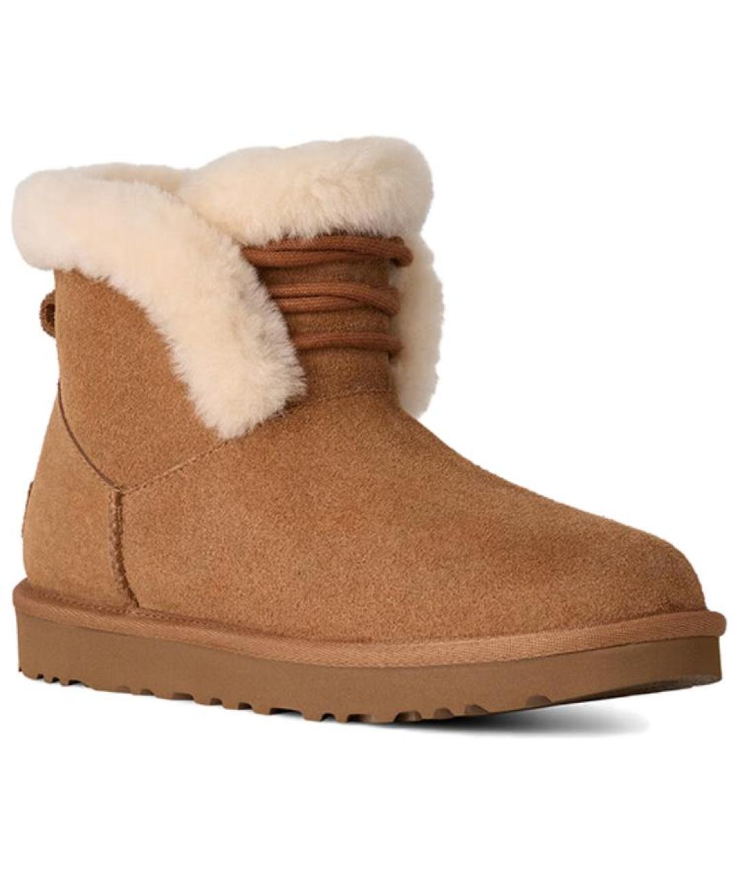 UGG AUSTRALIA Коричневые замшевые ботинки, фото 4