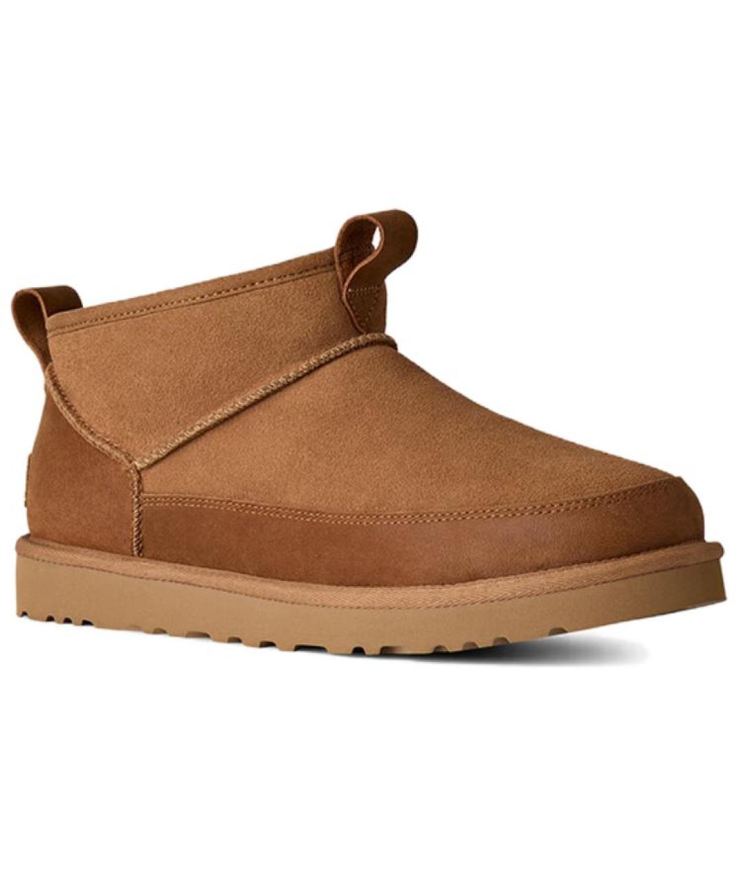 UGG AUSTRALIA Коричневые замшевые высокие ботинки, фото 4