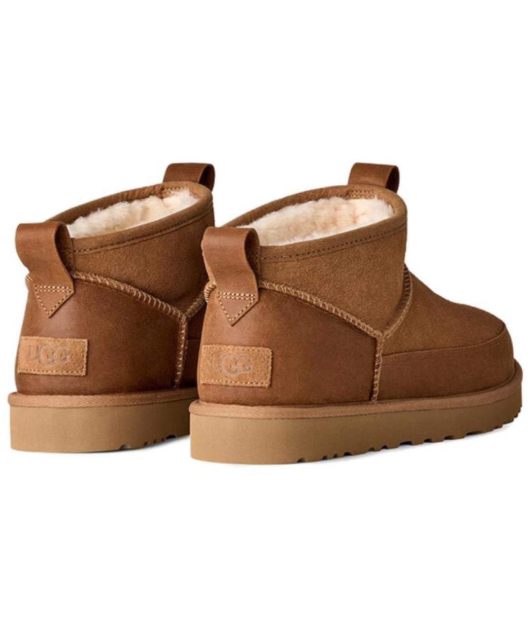 UGG AUSTRALIA Коричневые замшевые высокие ботинки, фото 5