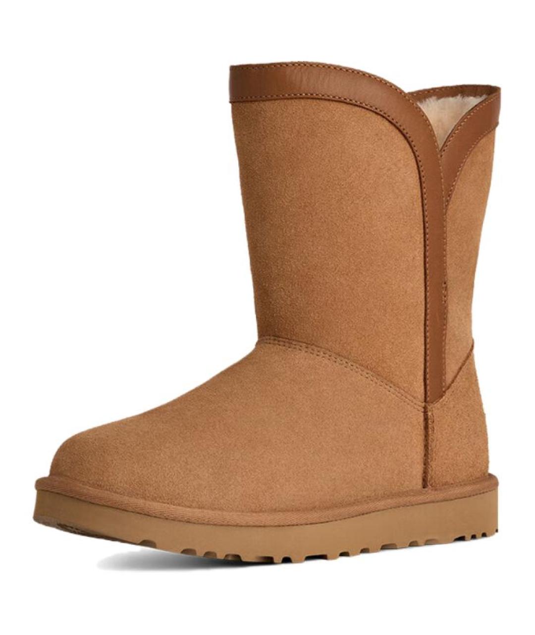 UGG AUSTRALIA Коричневые замшевые ботинки, фото 3