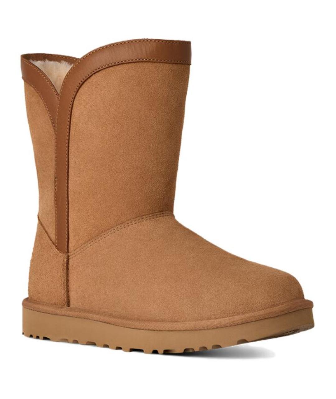 UGG AUSTRALIA Коричневые замшевые ботинки, фото 4