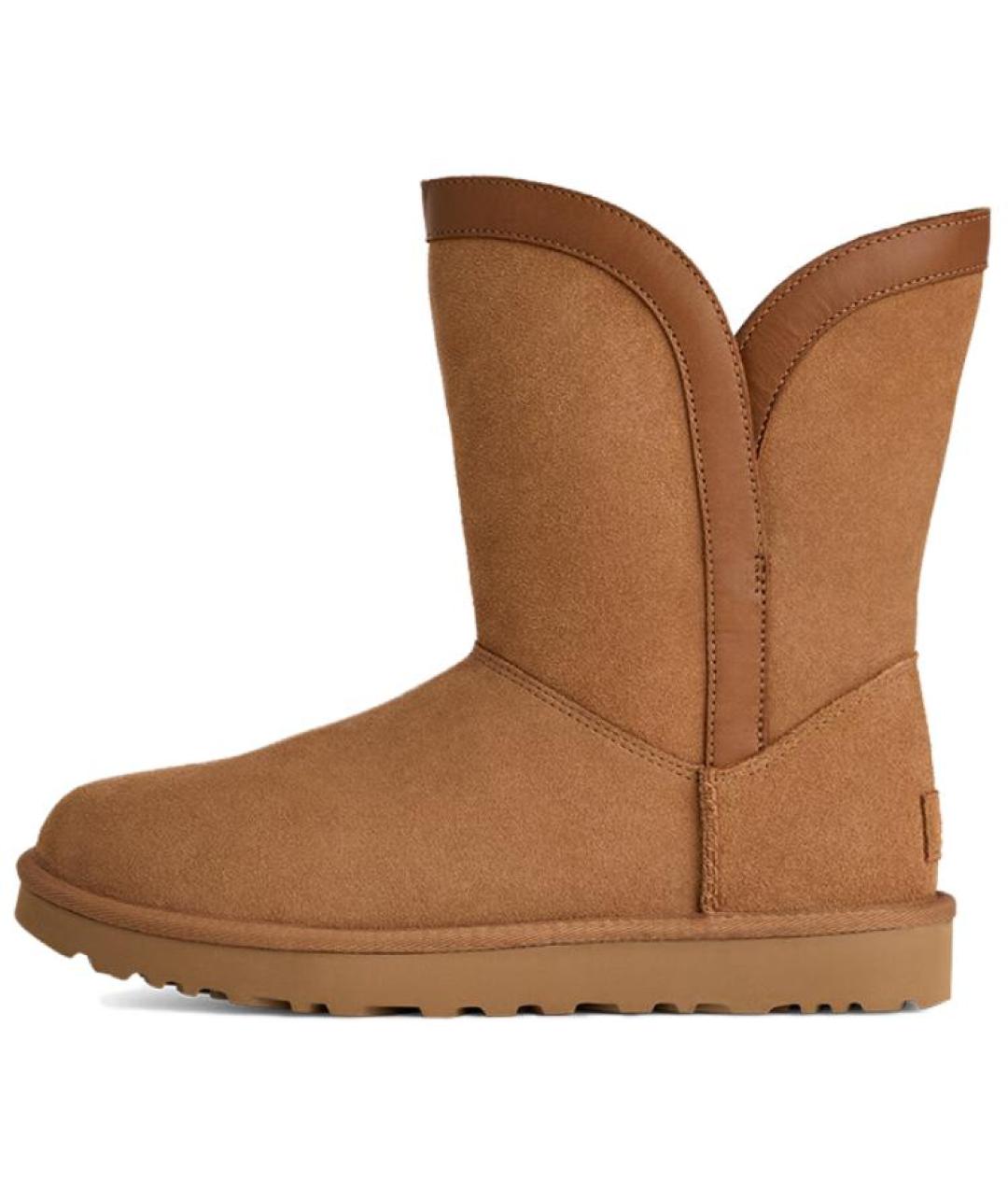 UGG AUSTRALIA Коричневые замшевые ботинки, фото 2