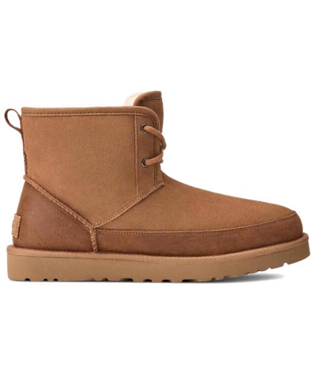 UGG AUSTRALIA Коричневые замшевые высокие ботинки, фото 1