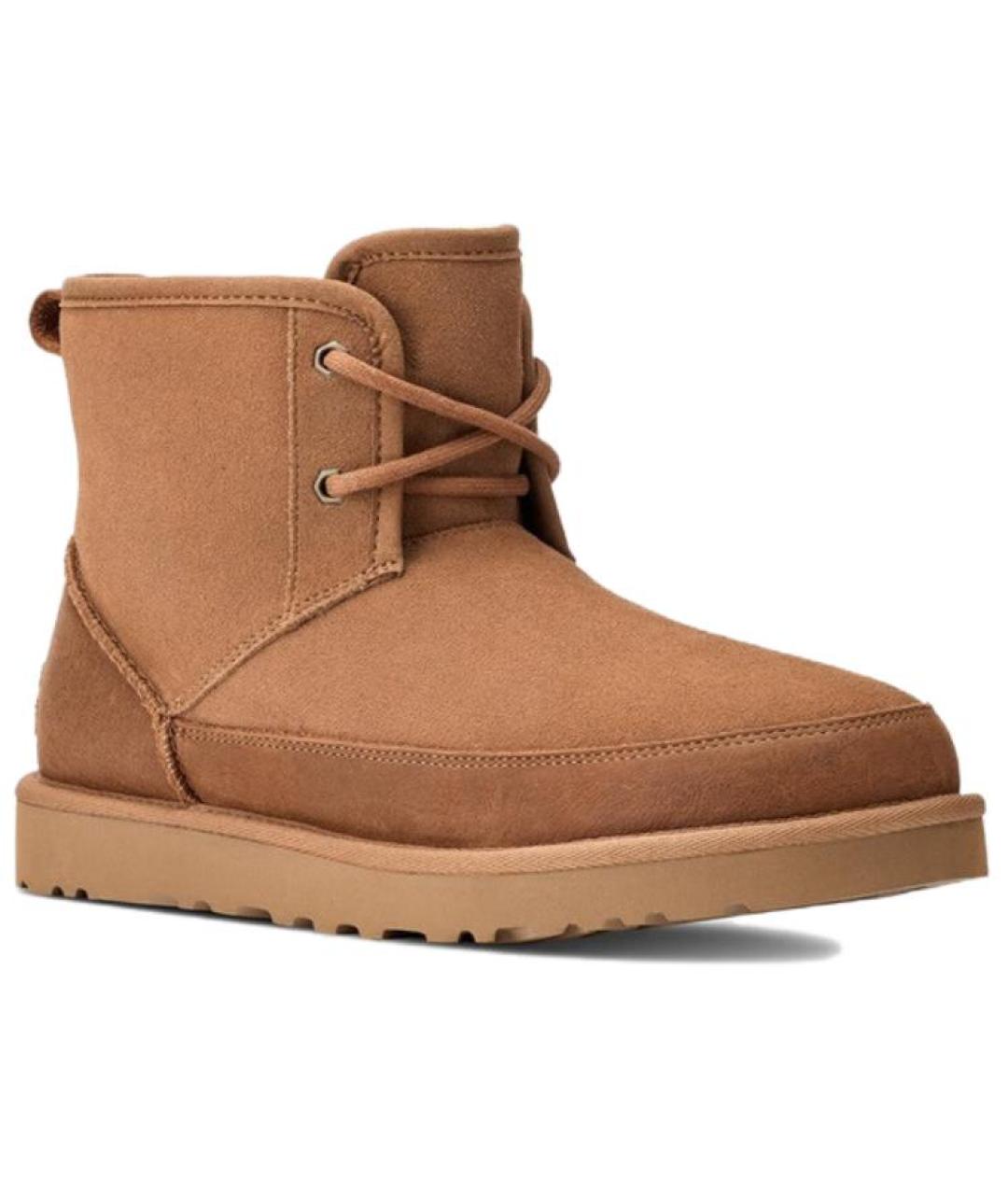 UGG AUSTRALIA Коричневые замшевые высокие ботинки, фото 3