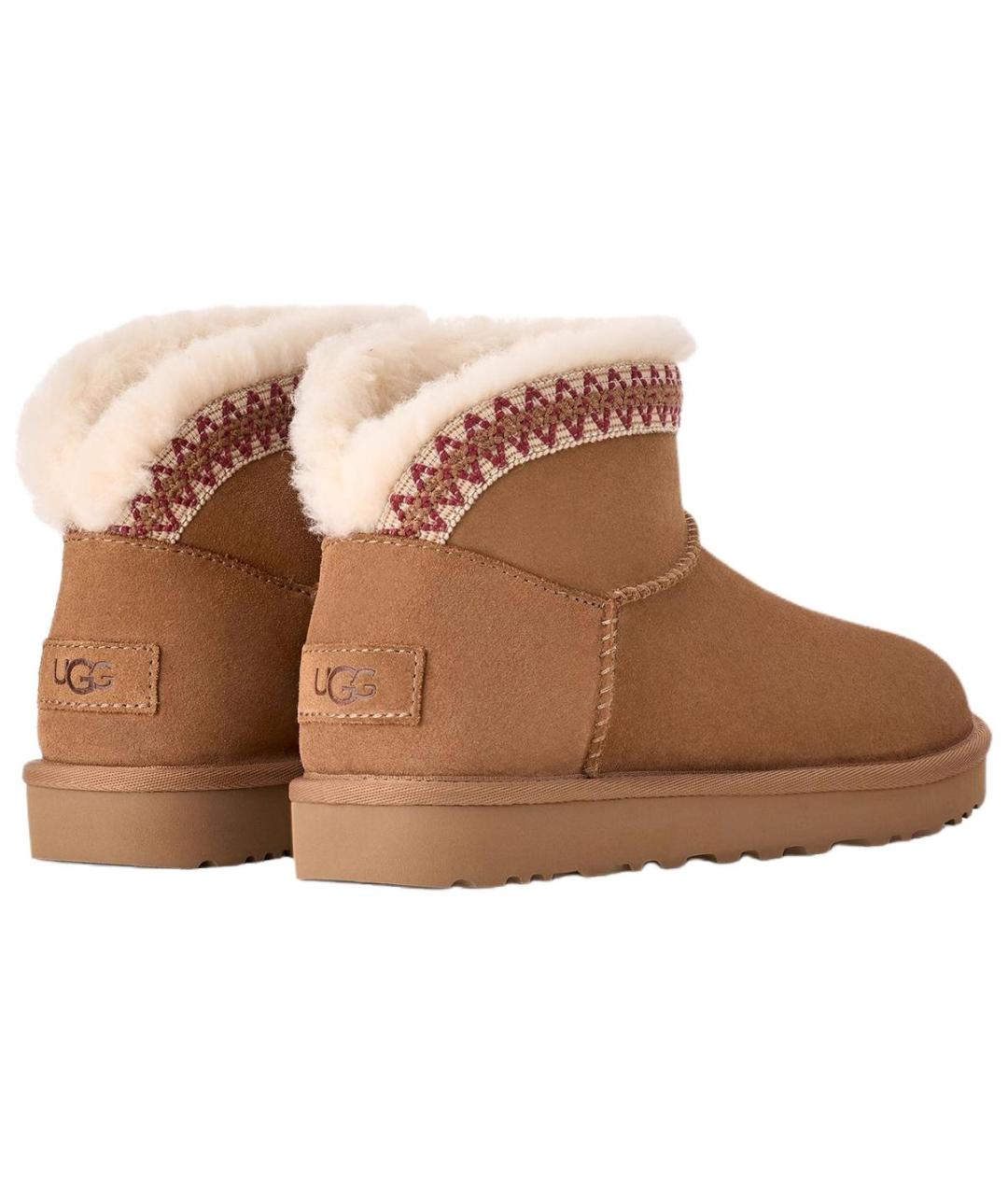 UGG AUSTRALIA Коричневые нубуковые ботинки, фото 3