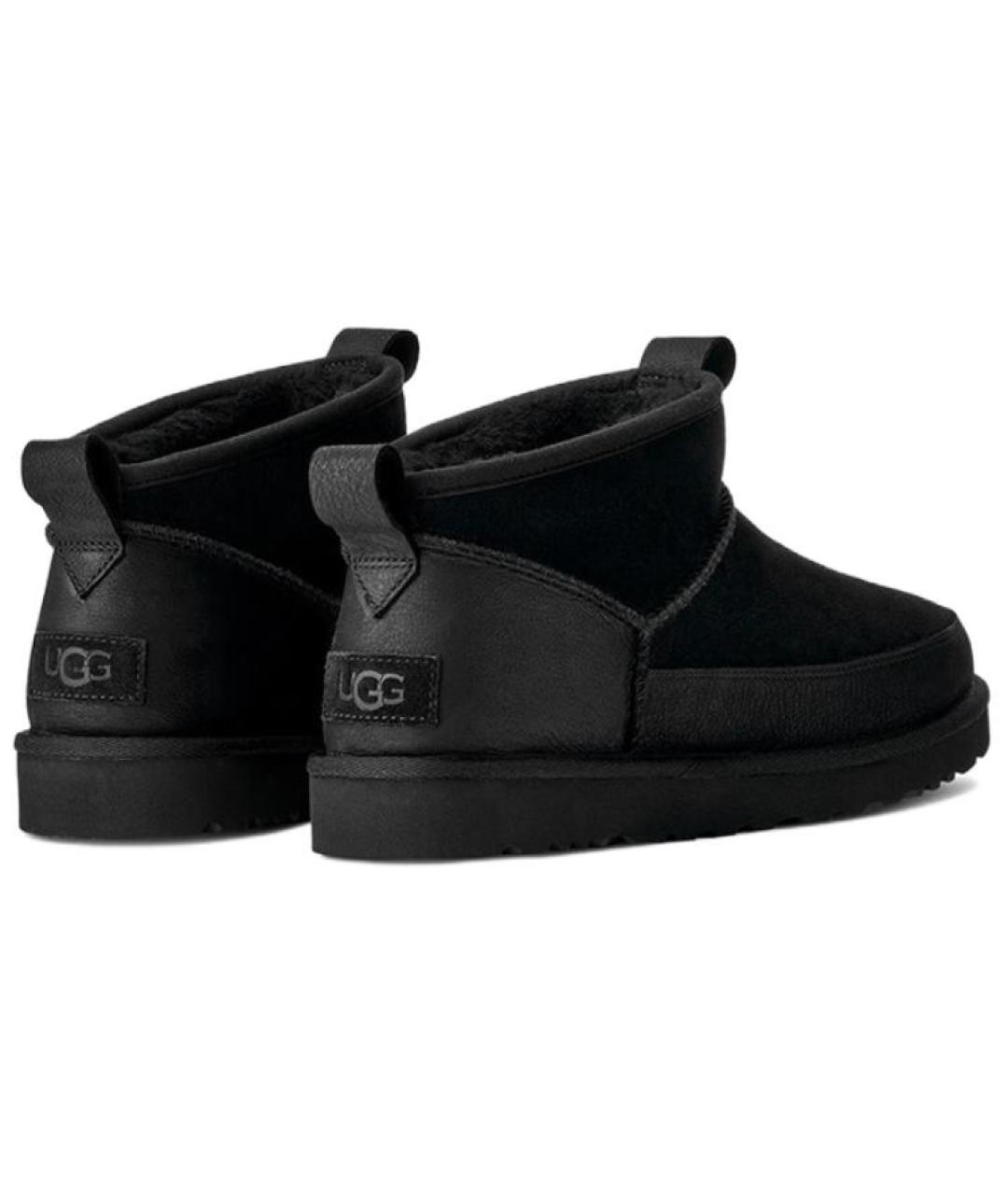 UGG AUSTRALIA Черные замшевые высокие ботинки, фото 5