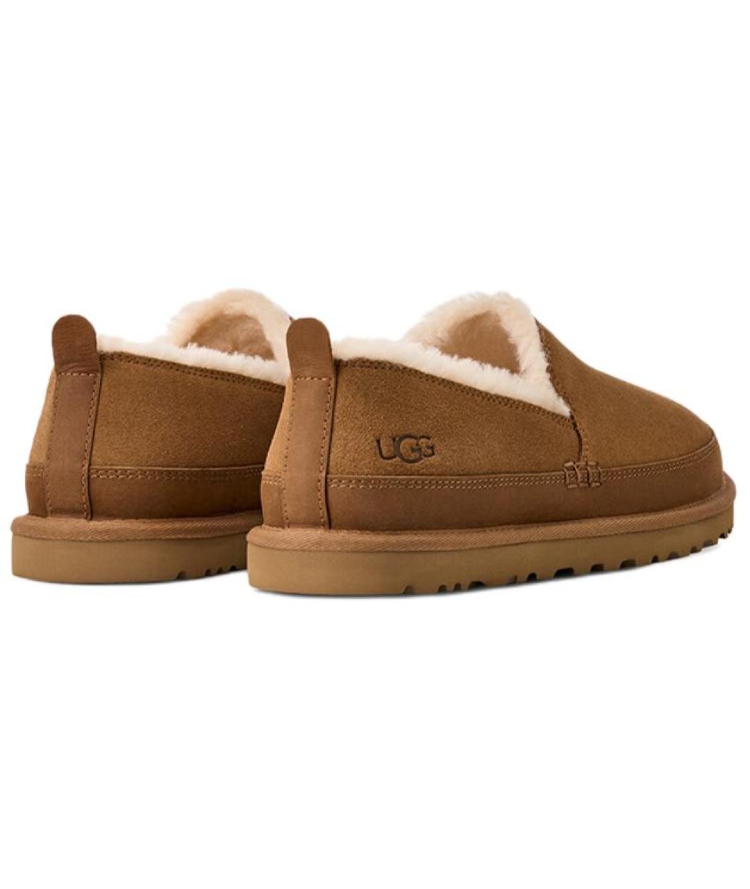 UGG AUSTRALIA Коричневые замшевые низкие ботинки, фото 4