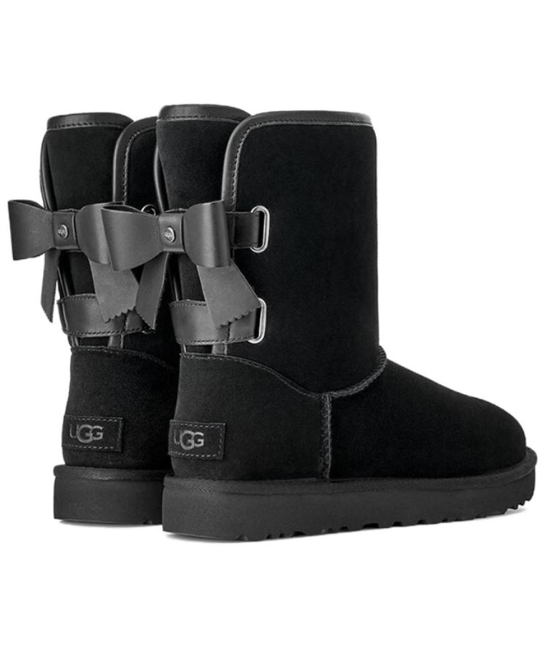 UGG AUSTRALIA Черные замшевые ботинки, фото 5