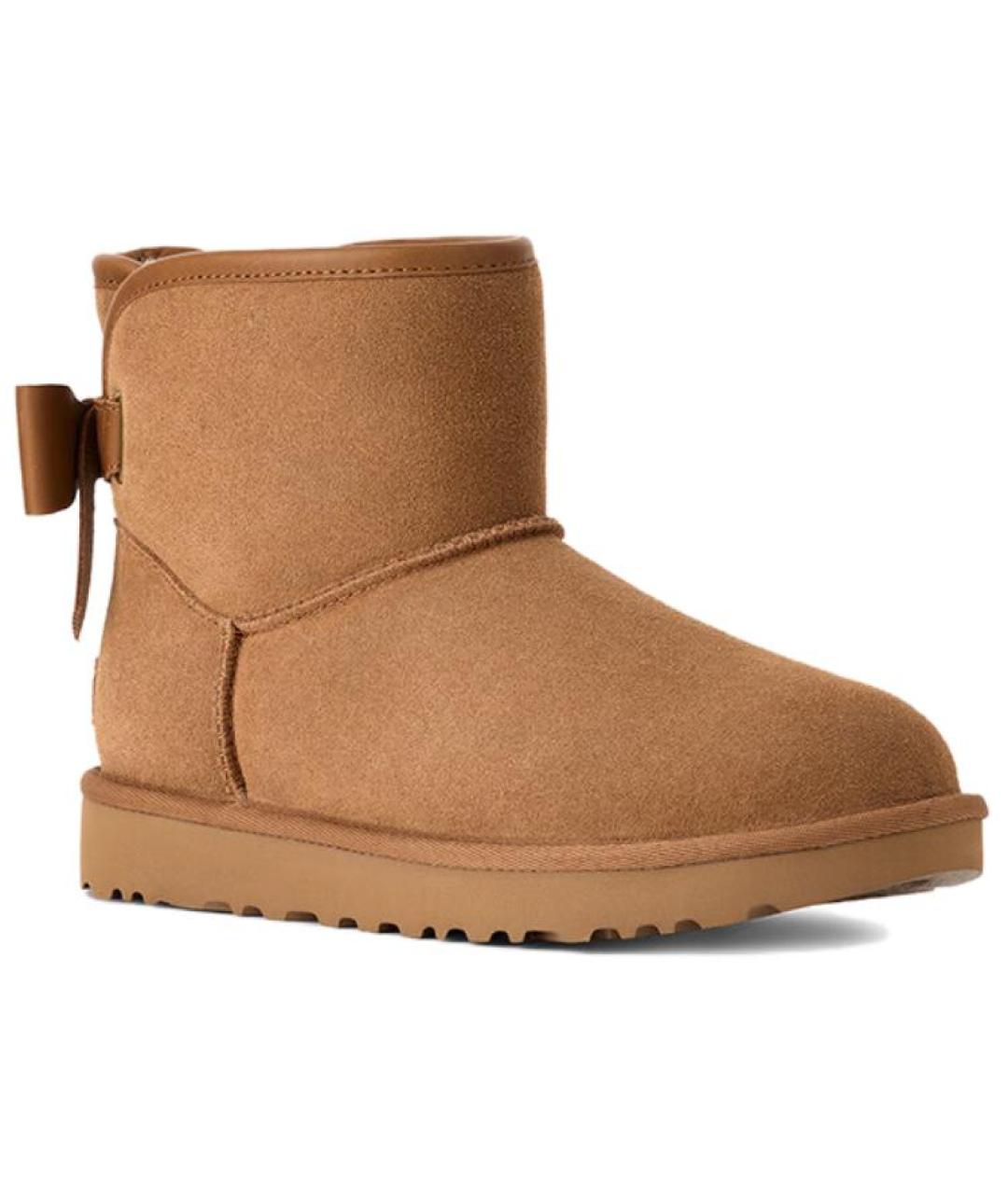 UGG AUSTRALIA Коричневые замшевые ботинки, фото 4