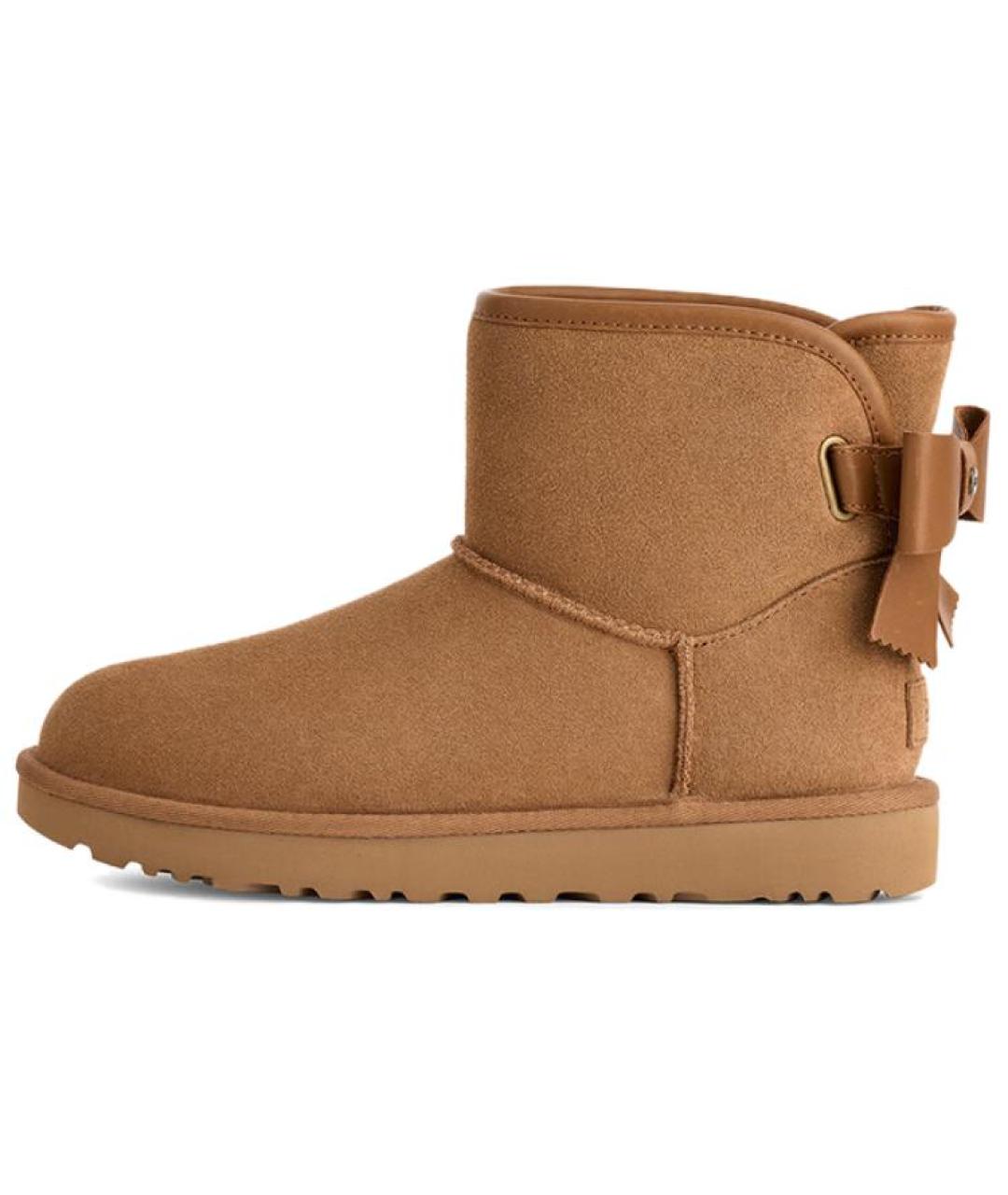 UGG AUSTRALIA Коричневые замшевые ботинки, фото 2