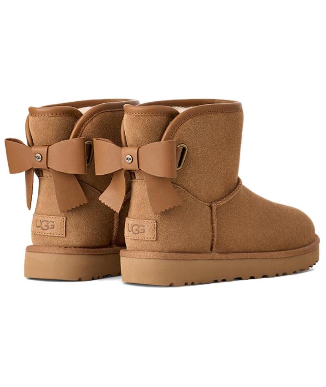 UGG AUSTRALIA Коричневые замшевые ботинки, фото 5