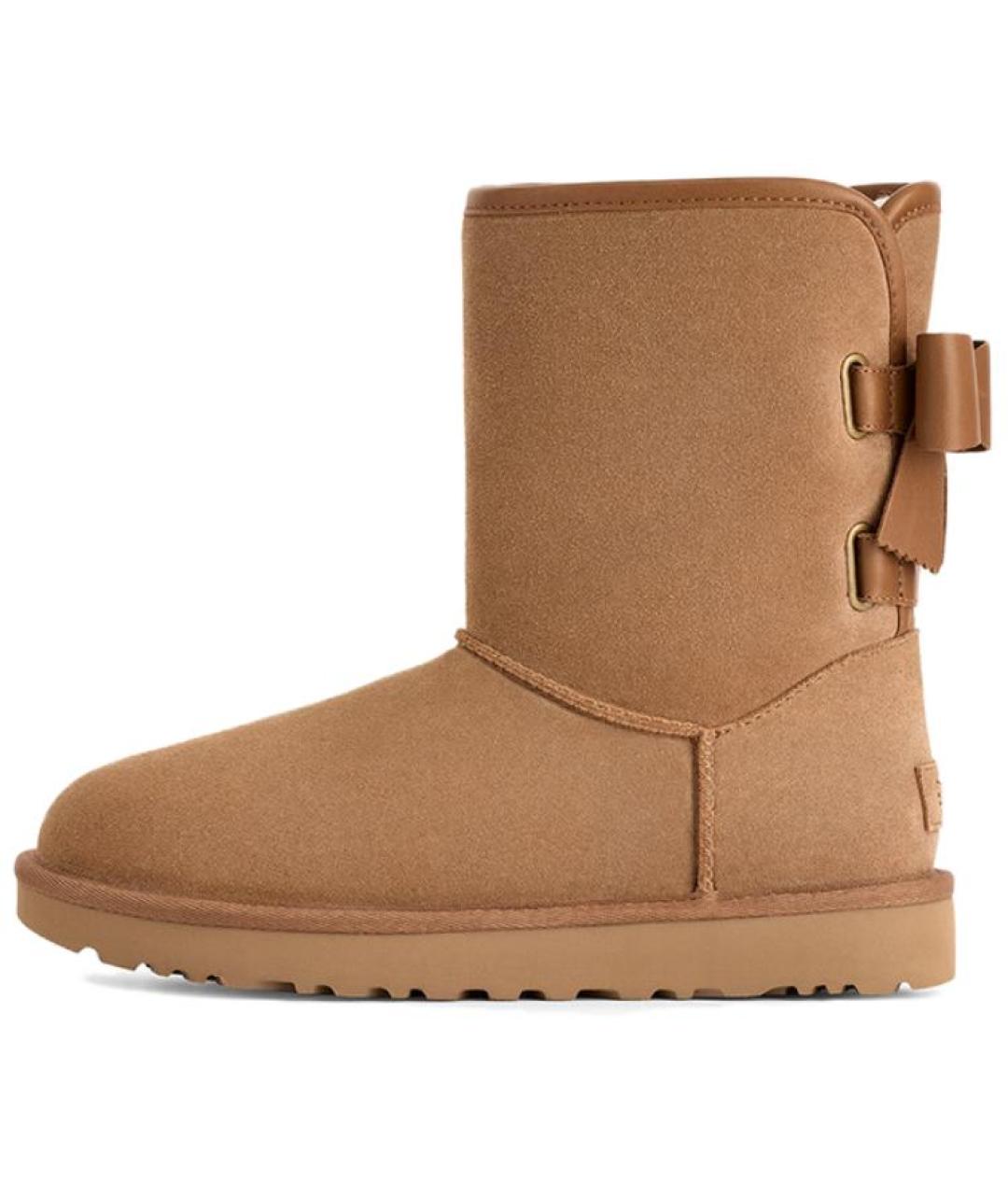 UGG AUSTRALIA Коричневые замшевые ботинки, фото 2