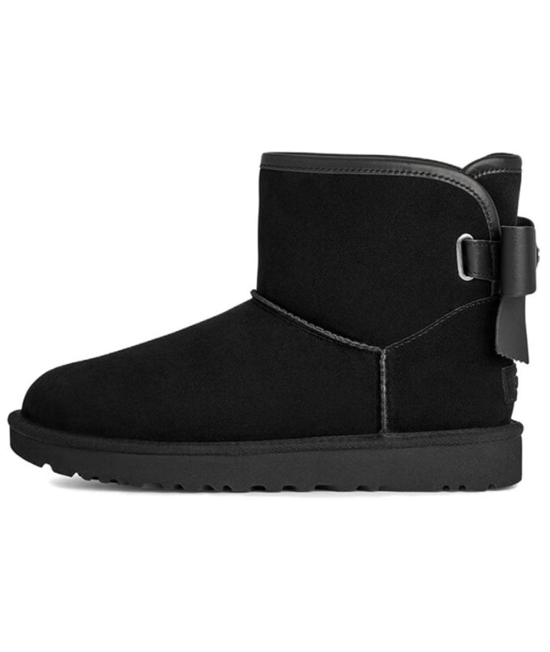 UGG AUSTRALIA Черные замшевые ботинки, фото 2