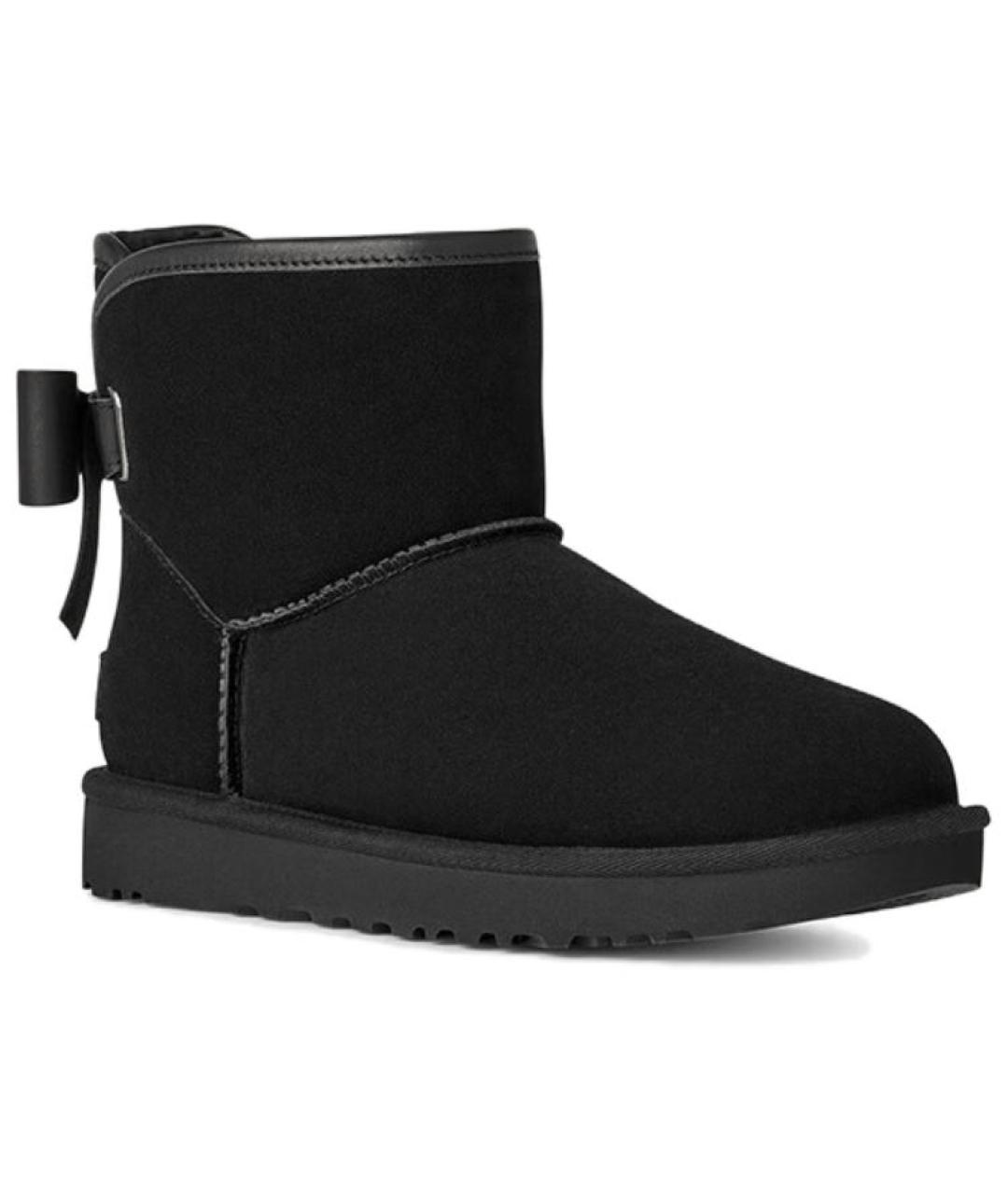 UGG AUSTRALIA Черные замшевые ботинки, фото 4