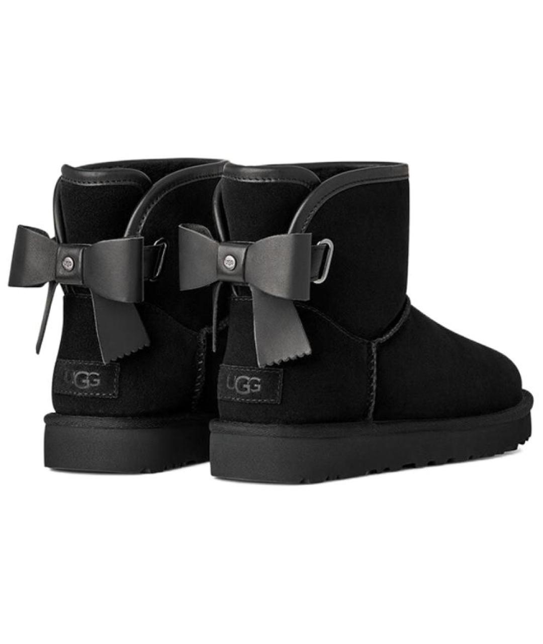 UGG AUSTRALIA Черные замшевые ботинки, фото 5