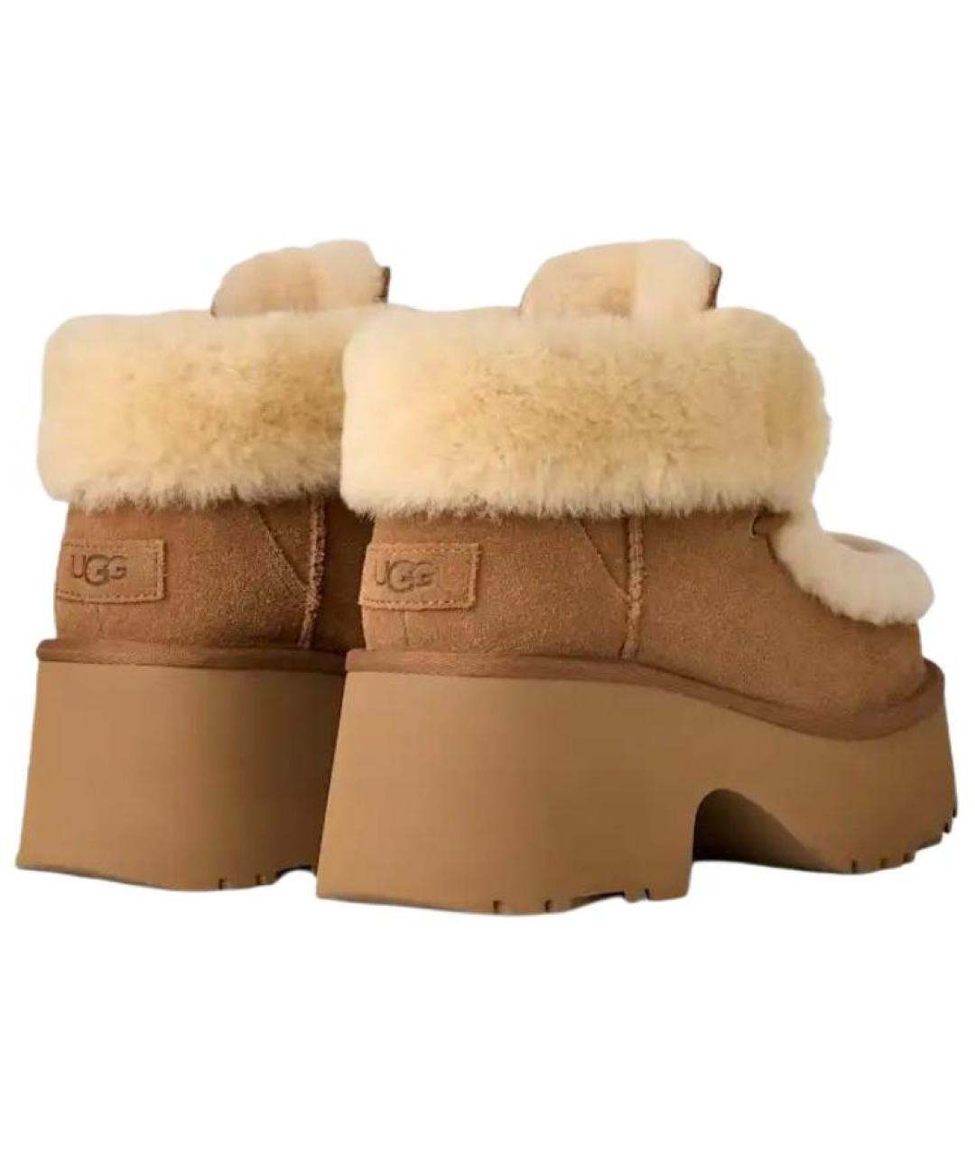 UGG AUSTRALIA Коричневые замшевые ботинки, фото 4