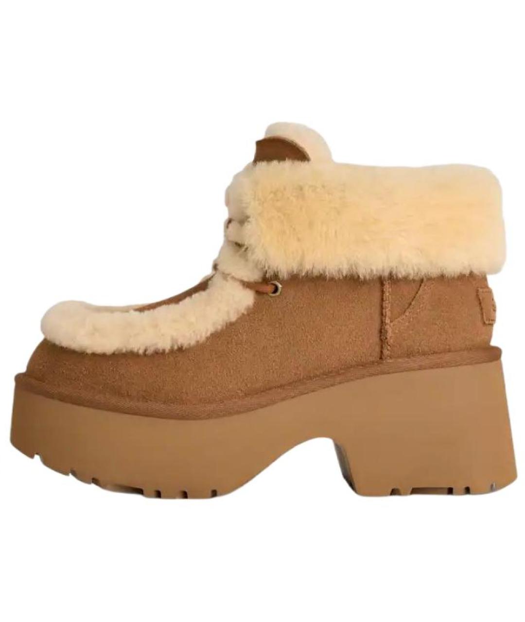 UGG AUSTRALIA Коричневые замшевые ботинки, фото 7