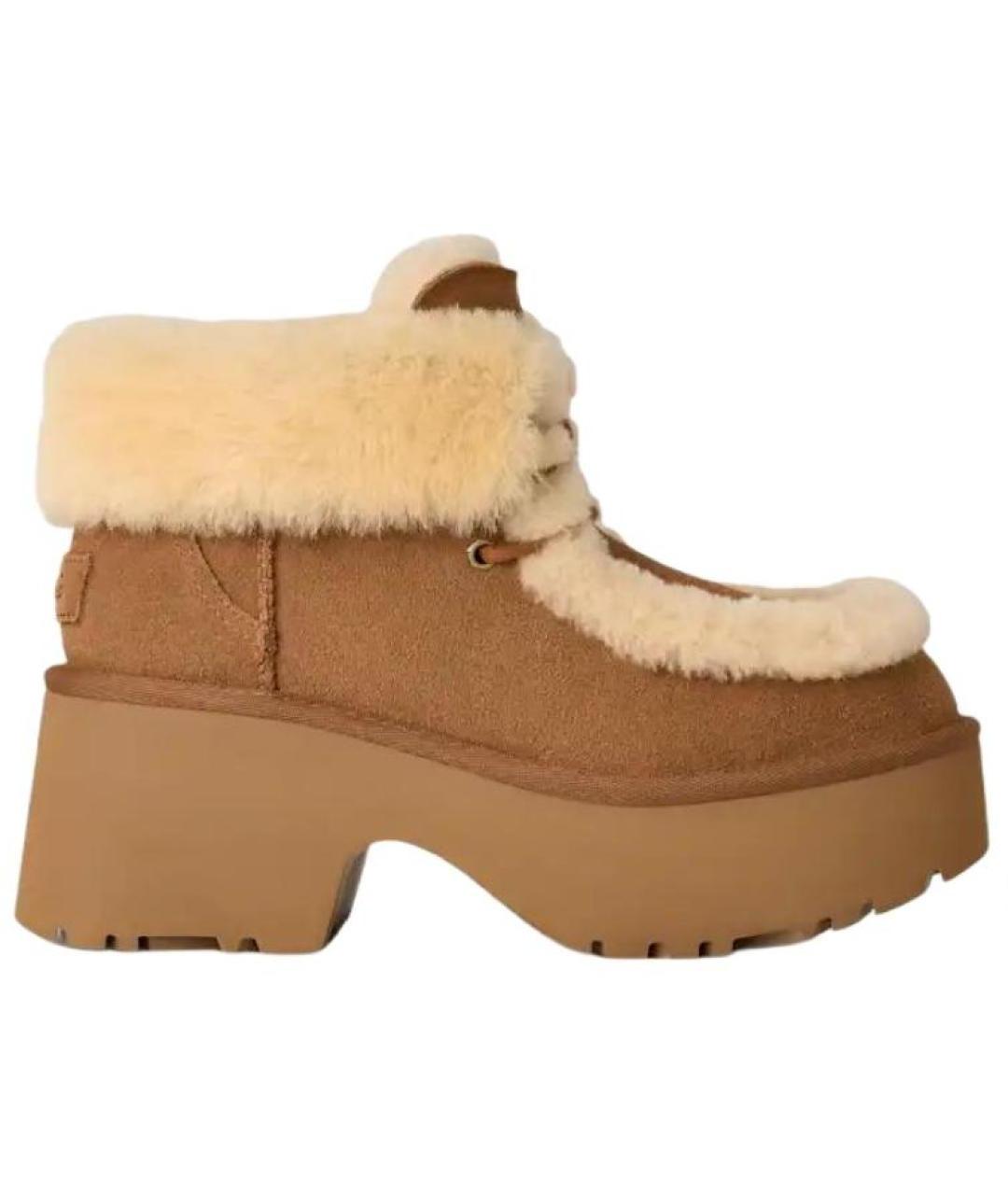UGG AUSTRALIA Коричневые замшевые ботинки, фото 1