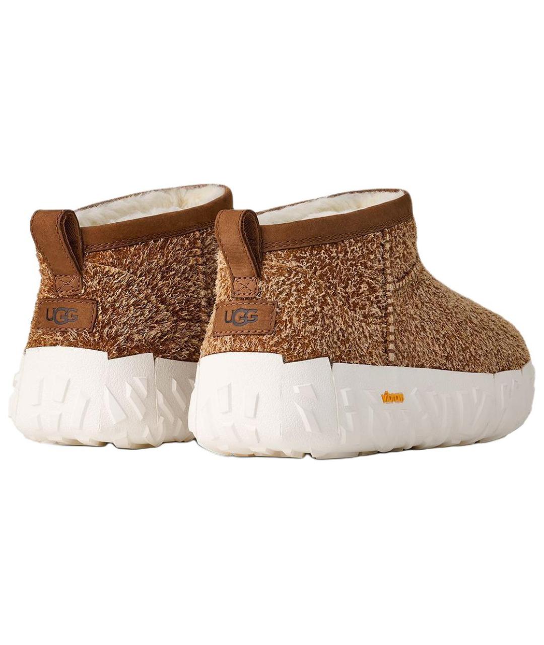 UGG AUSTRALIA Коричневые замшевые низкие ботинки, фото 4