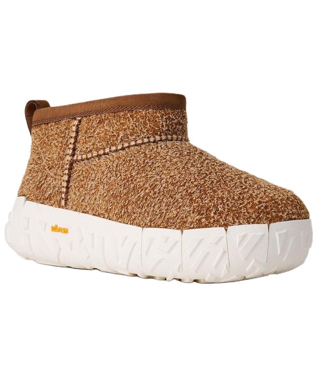 UGG AUSTRALIA Коричневые замшевые низкие ботинки, фото 3