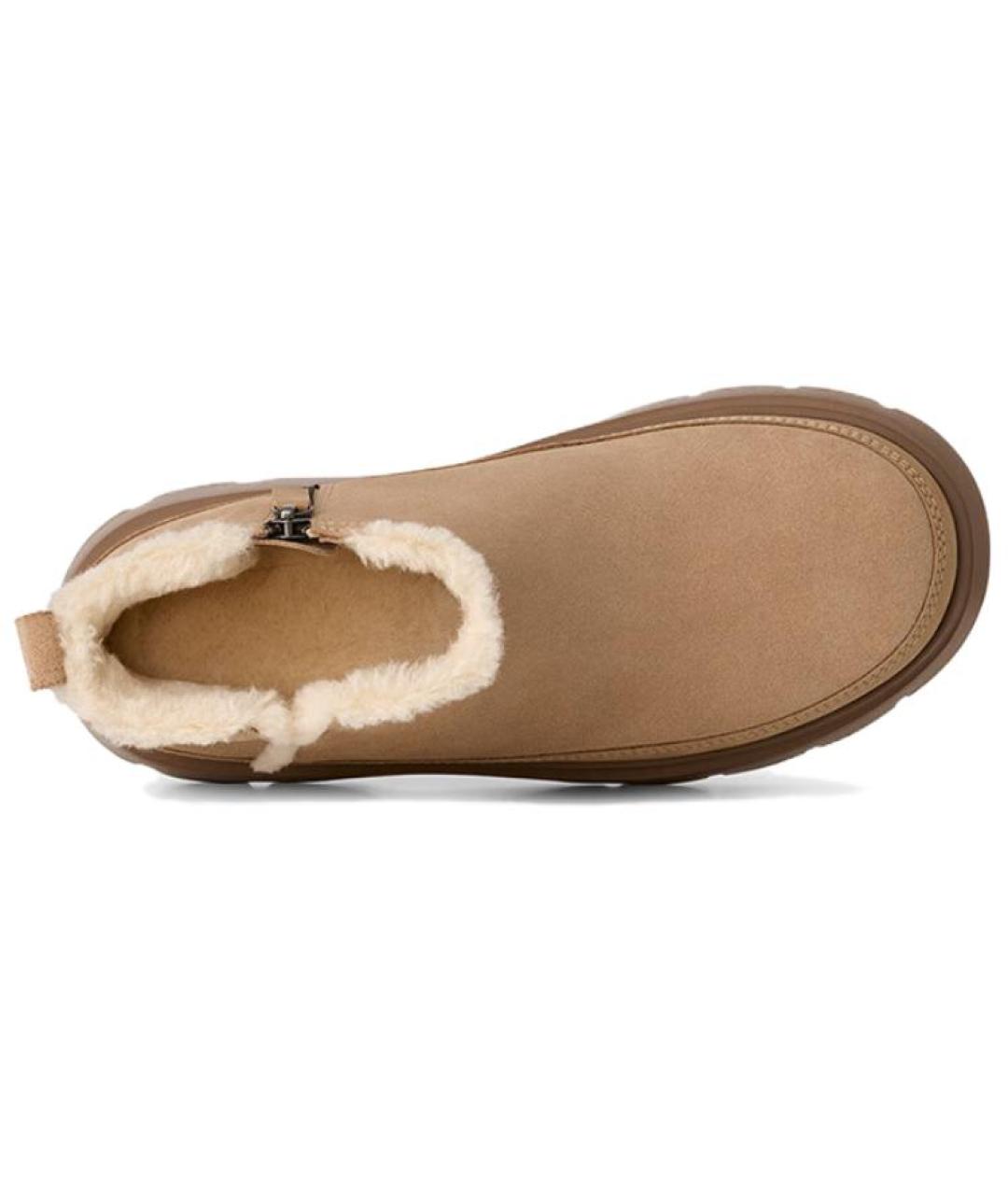 UGG AUSTRALIA Бежевые замшевые ботинки, фото 6