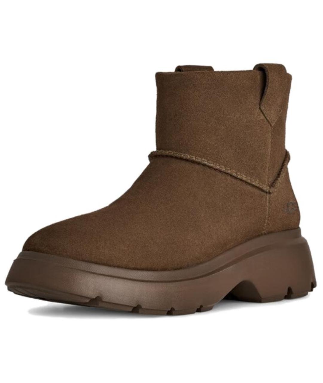 UGG AUSTRALIA Коричневые нубуковые ботинки, фото 2