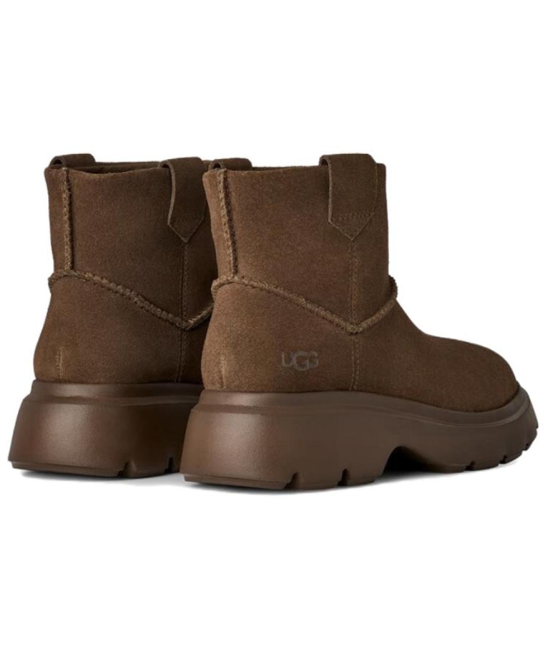 UGG AUSTRALIA Коричневые нубуковые ботинки, фото 4