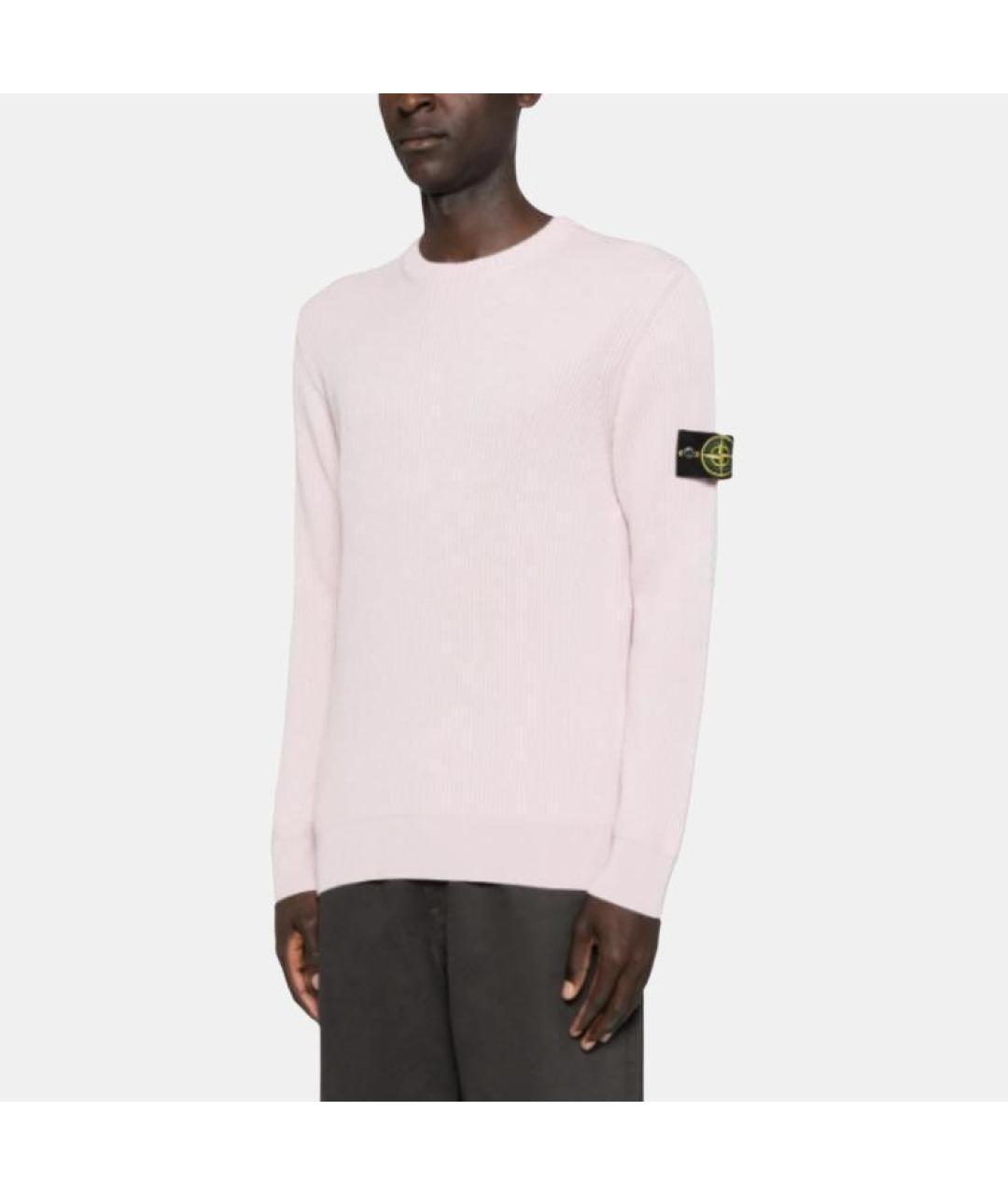 STONE ISLAND Розовый джемпер / свитер, фото 2