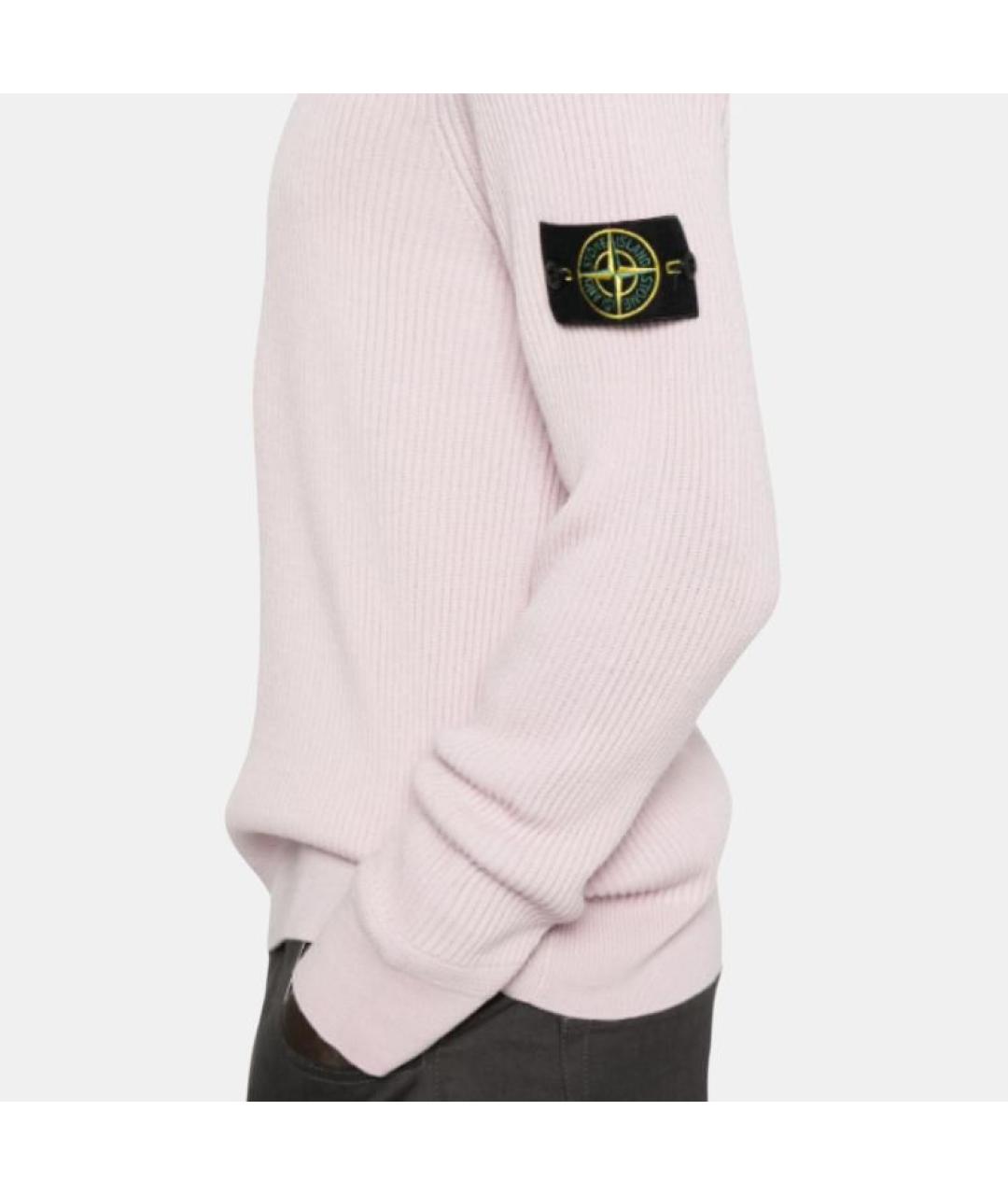 STONE ISLAND Розовый джемпер / свитер, фото 4