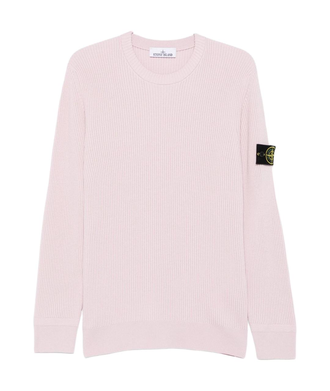 STONE ISLAND Розовый джемпер / свитер, фото 1