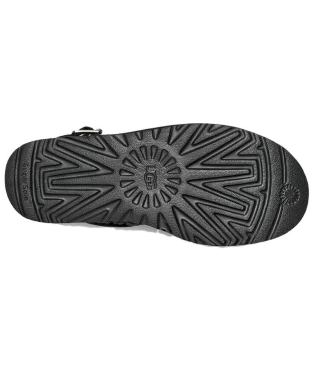 UGG AUSTRALIA Черные нубуковые ботинки, фото 6