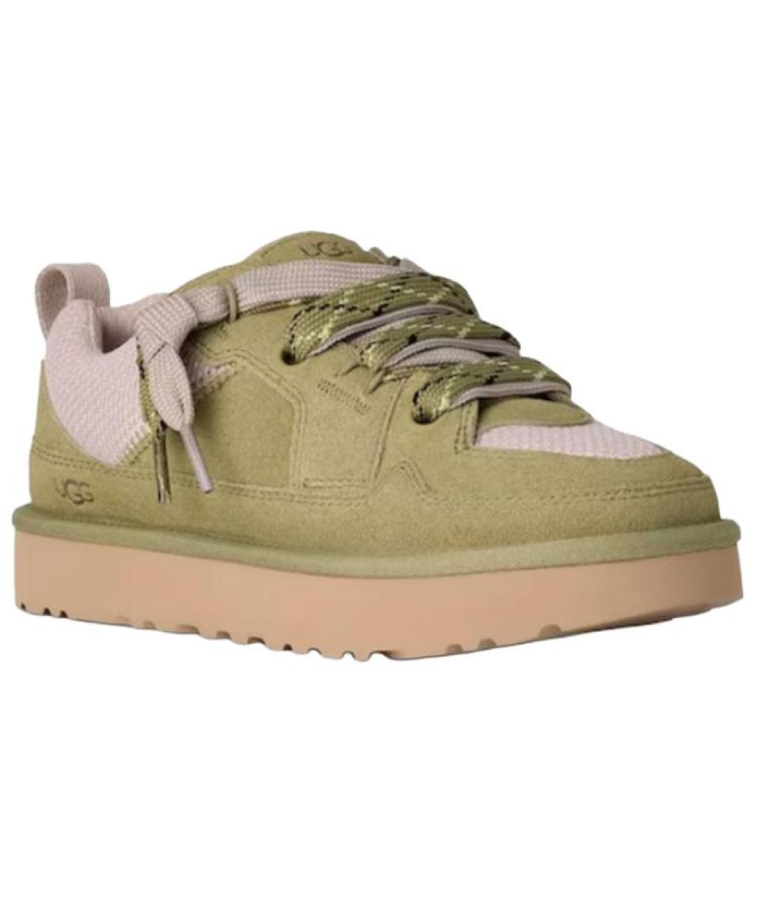 UGG AUSTRALIA Зеленые замшевые кроссовки, фото 3