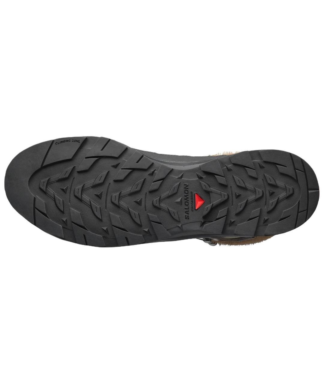 SALOMON Коричневые кожаные кроссовки, фото 5